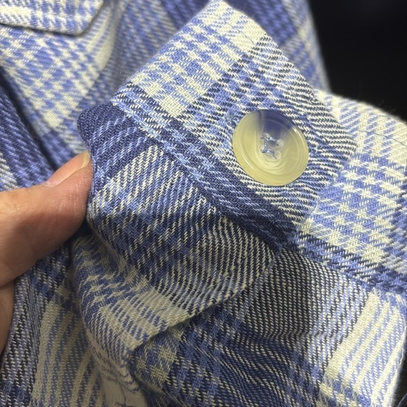 Ashley Shacket, Plaid Check,chest pockets, button up,long sleeve,semi crop - Picture 6 of 10